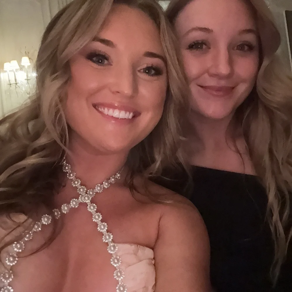 V. Chapman - Scarlette Dress in Peach Tapestry with Pearl Accents - Picture 7 of 9